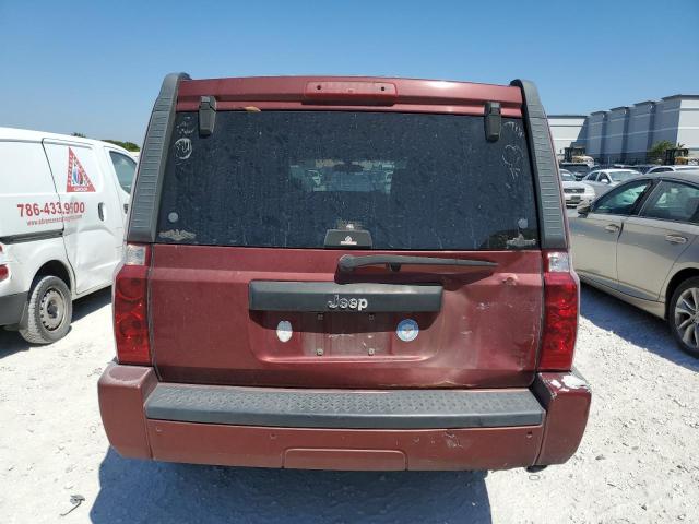 1J8HH48KX8C142464 - 2008 JEEP COMMANDER SPORT Կարմիր լուսանկար 6