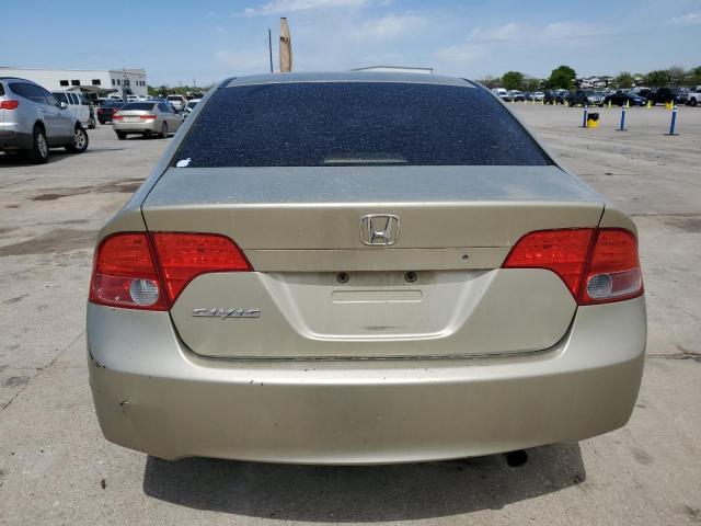 JHMFA16507S002456 - 2007 HONDA CIVIC LX GOLD photo 6