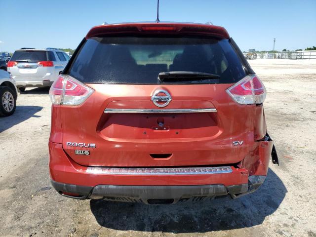 KNMAT2MT9GP685614 - 2016 NISSAN ROGUE S RED photo 6