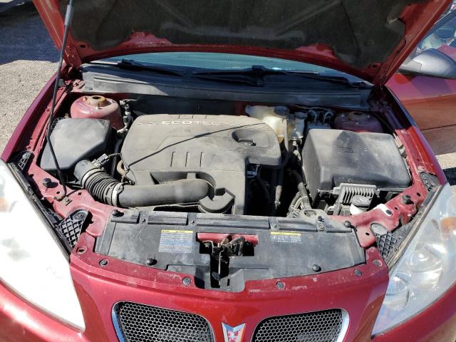 1G2ZG57B784193361 - 2008 PONTIAC G6 BASE BURGUNDY photo 11