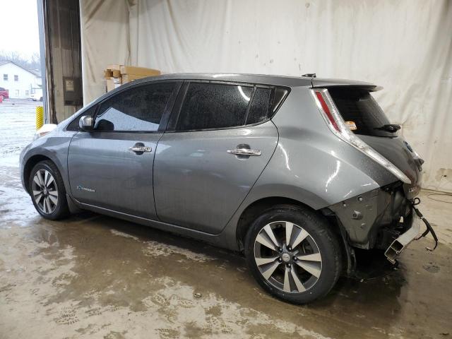 1N4AZ0CP3FC313060 - 2015 NISSAN LEAF S GRAY photo 2