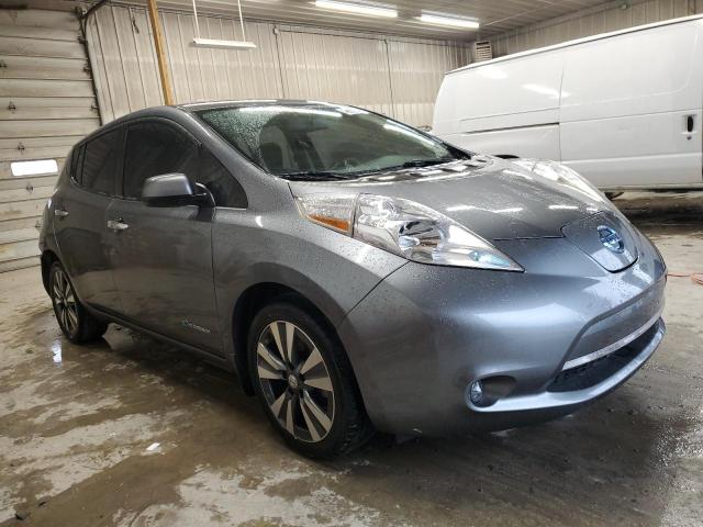 1N4AZ0CP3FC313060 - 2015 NISSAN LEAF S GRAY photo 4