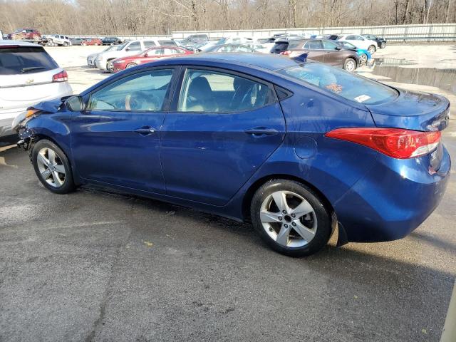 KMHDH4AE4DU541445 - 2013 HYUNDAI ELANTRA GLS BLUE photo 2