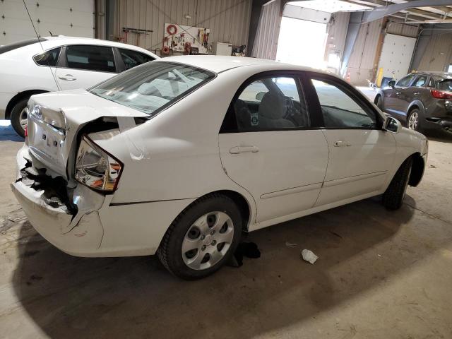 KNAFE221095625377 - 2009 KIA SPECTRA EX WHITE photo 3