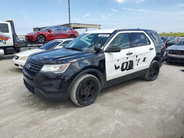1FM5K8AR9JGB92714 - 2018 FORD EXPLORER POLICE INTERCEPTOR TWO TONE photo 1