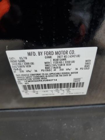 1FM5K8AR9JGB92714 - 2018 FORD EXPLORER POLICE INTERCEPTOR TWO TONE photo 14