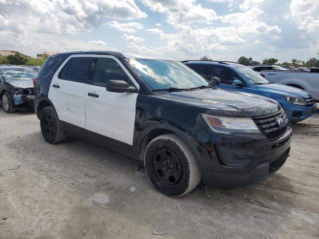 1FM5K8AR9JGB92714 - 2018 FORD EXPLORER POLICE INTERCEPTOR TWO TONE photo 4