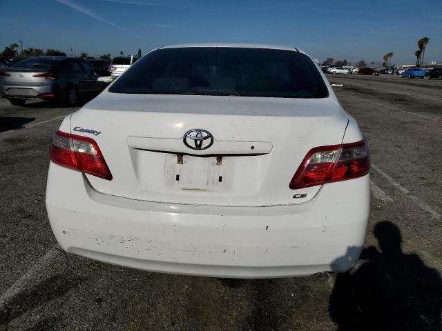 4T1BE46K77U604976 - 2007 TOYOTA CAMRY CE WHITE photo 6