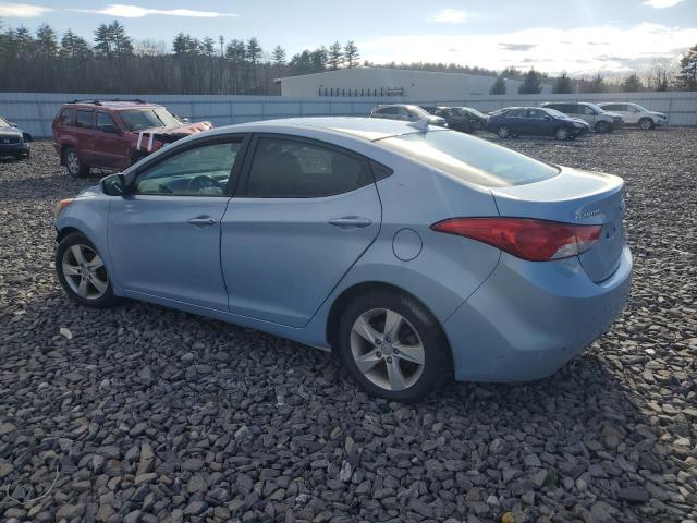 KMHDH4AE3CU312611 - 2012 HYUNDAI ELANTRA GLS BLUE photo 2