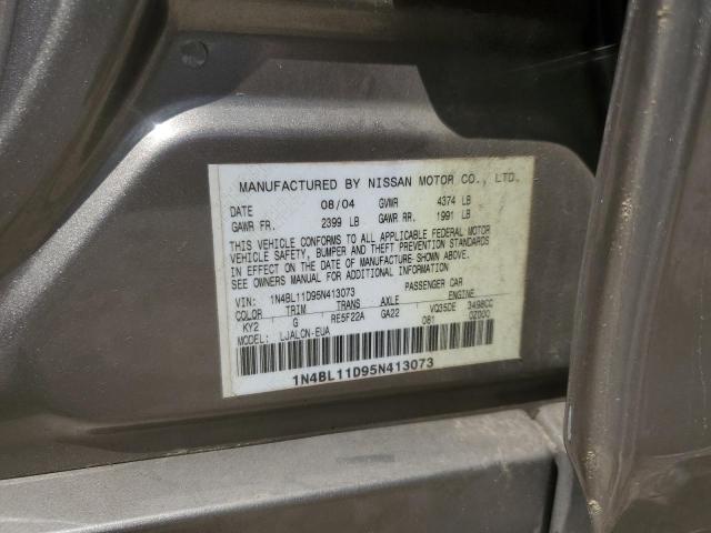 1N4BL11D95N413073 - 2005 NISSAN ALTIMA SE TAN photo 12