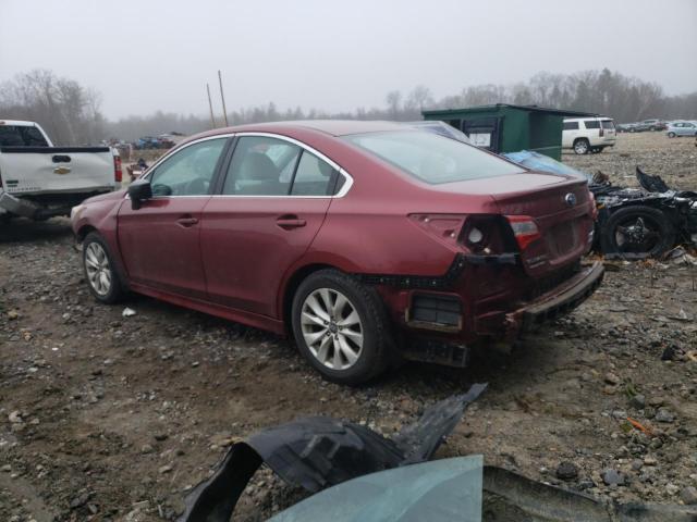 4S3BNAB6XH3035642 - 2017 SUBARU LEGACY 2.5I BURGUNDY photo 2