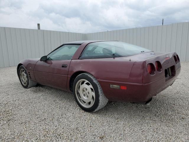 1G1YY23P4P5106456 - 1993 CHEVROLET CORVETTE MAROON photo 2