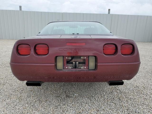 1G1YY23P4P5106456 - 1993 CHEVROLET CORVETTE MAROON photo 6