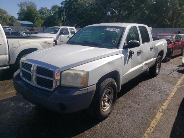 1D7HE28K97S242375 - 2007 DODGE DAKOTA QUAD WHITE photo 1