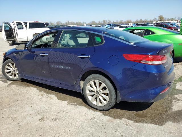 5XXGU4L34GG009258 - 2016 KIA OPTIMA EX BLUE photo 2