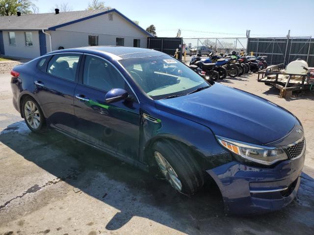 5XXGU4L34GG009258 - 2016 KIA OPTIMA EX BLUE photo 4