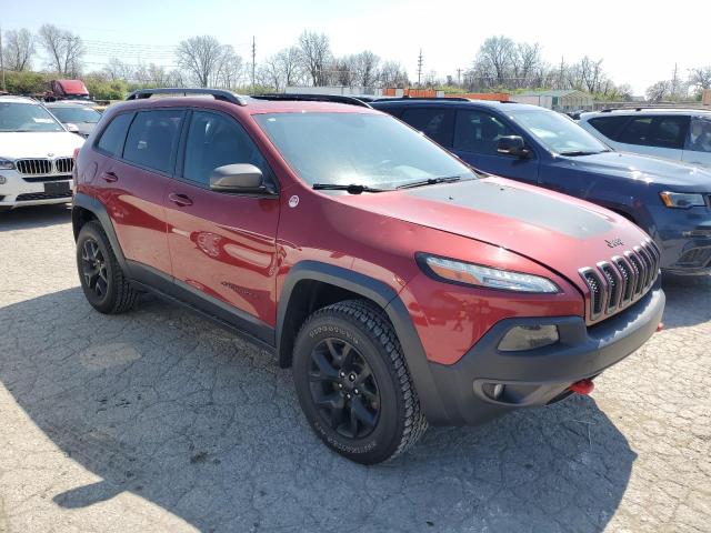 1C4PJMBS2GW213606 - 2016 JEEP CHEROKEE TRAILHAWK 栗色 照片 4