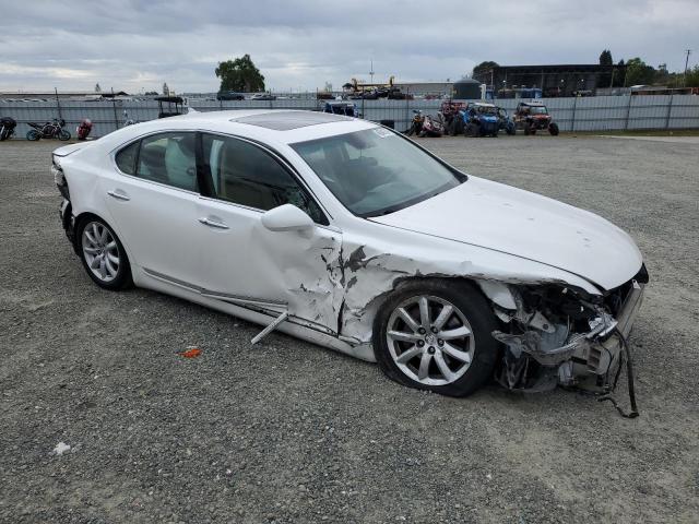 JTHBL46F385065070 - 2008 LEXUS LS 460 WHITE photo 4