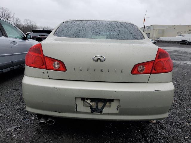 JNKCV51F95M310080 - 2005 INFINITI G35 TAN photo 6