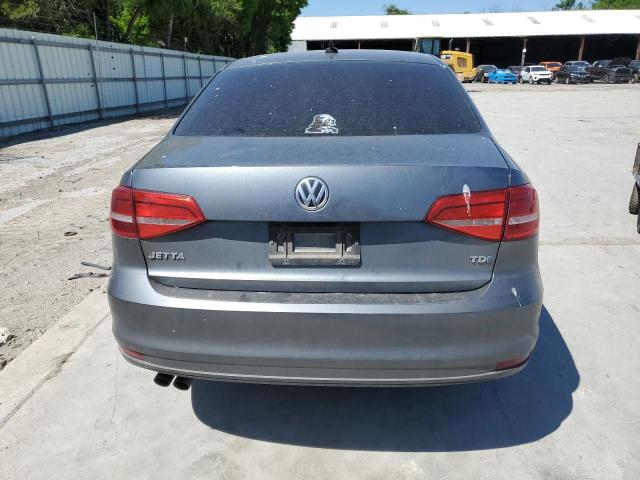 3VWLA7AJ2FM306470 - 2015 VOLKSWAGEN JETTA TDI CHARCOAL photo 6