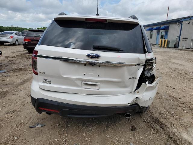 1FM5K7D82EGA11259 - 2014 FORD EXPLORER XLT WHITE photo 6