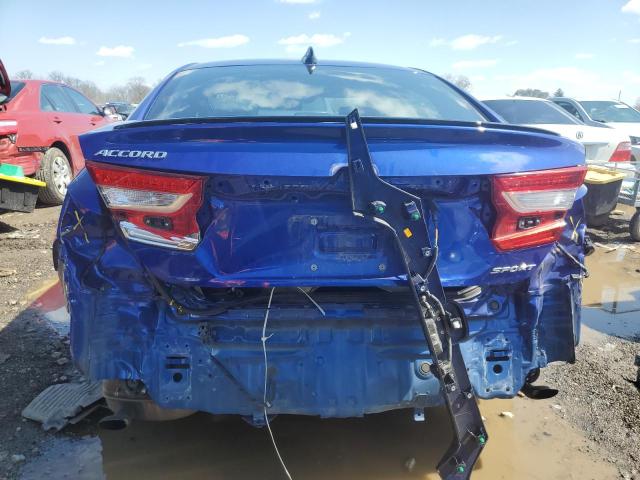 1HGCV1F30MA052185 - 2021 HONDA ACCORD SPORT BLUE photo 6