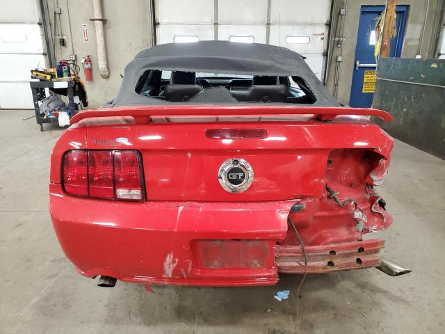 1ZVFT85H155245766 - 2005 FORD MUSTANG GT RED photo 6