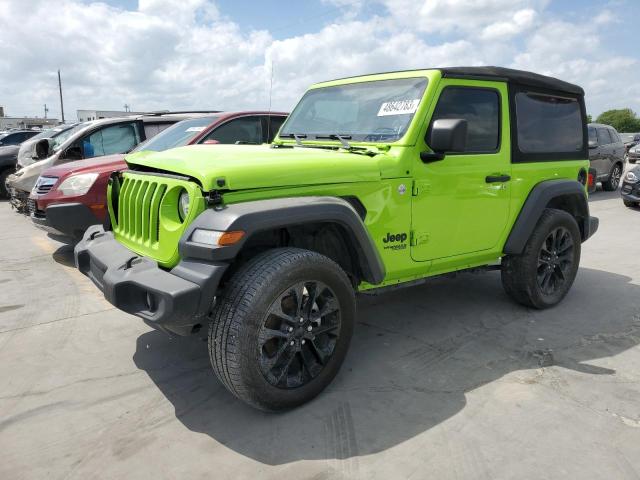 1C4GJXAN4MW771840 - 2021 JEEP WRANGLER SPORT GREEN photo 1