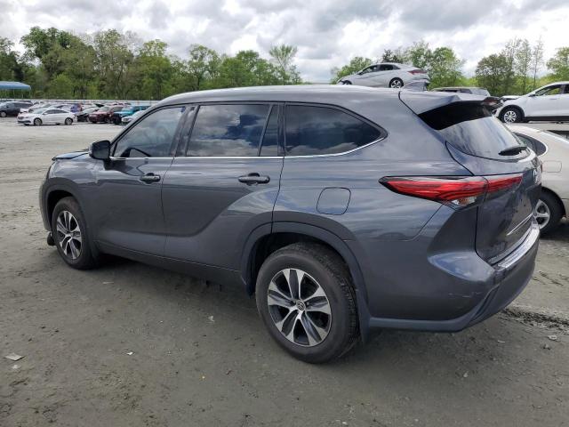 5TDGZRBH0LS513021 - 2020 TOYOTA HIGHLANDER XLE Schwarz Foto 2