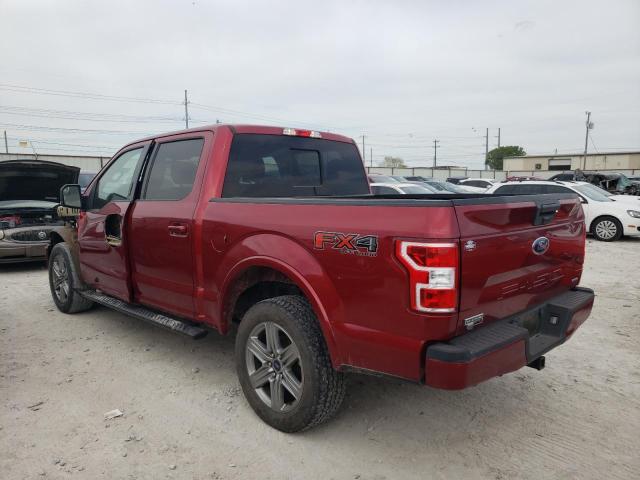 1FTEW1E41KKC32118 - 2019 FORD F150 SUPERCREW BURGUNDY photo 2