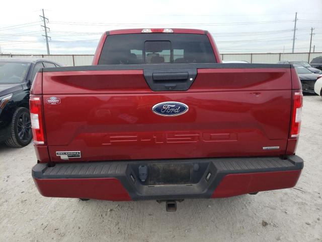 1FTEW1E41KKC32118 - 2019 FORD F150 SUPERCREW BURGUNDY photo 6