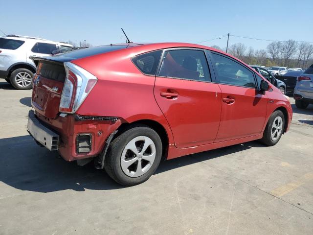 JTDKN3DU0D5634197 - 2013 TOYOTA PRIUS MAROON photo 3