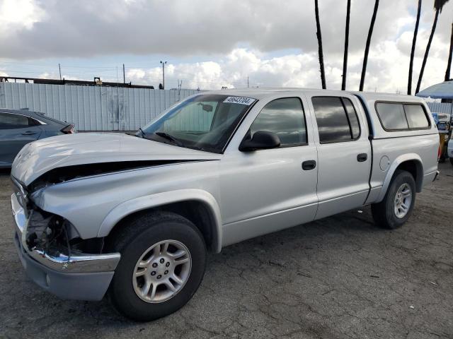 1D7HL48K94S690970 - 2004 DODGE DAKOTA QUAD SLT SILVER photo 1