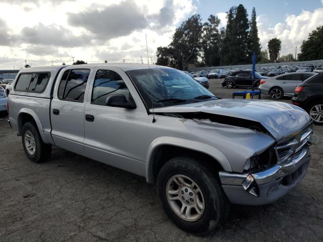 1D7HL48K94S690970 - 2004 DODGE DAKOTA QUAD SLT SILVER photo 4