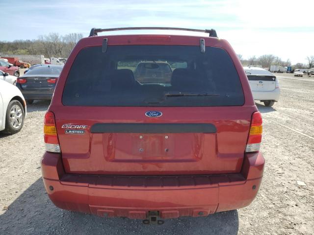 1FMYU94185KB20733 - 2005 FORD ESCAPE LIMITED RED photo 6
