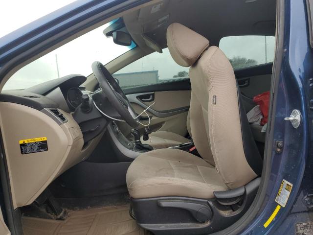 KMHDH4AE2FU383416 - 2015 HYUNDAI ELANTRA SE BLUE photo 7