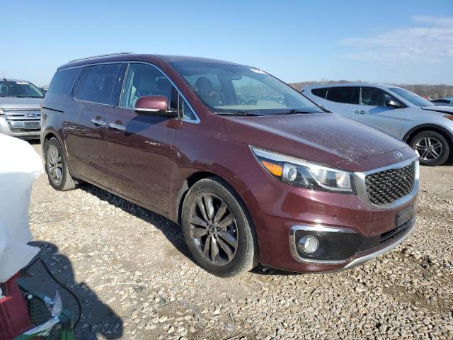 KNDME5C15F6041153 - 2015 KIA SEDONA SXL BURGUNDY photo 4