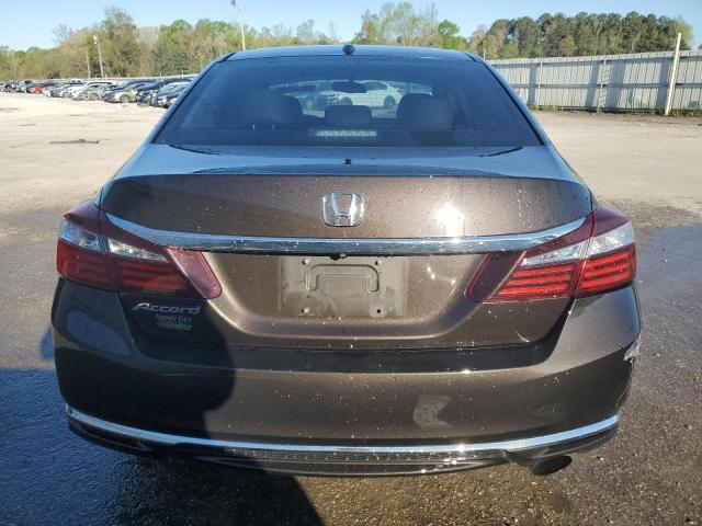 1HGCR2F82HA021581 - 2017 HONDA ACCORD EXL BROWN photo 6