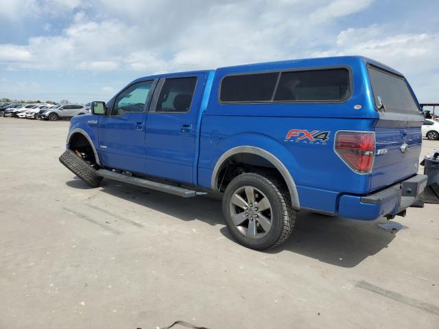 1FTFW1ET1DKF84226 - 2013 FORD F150 SUPERCREW BLUE photo 2