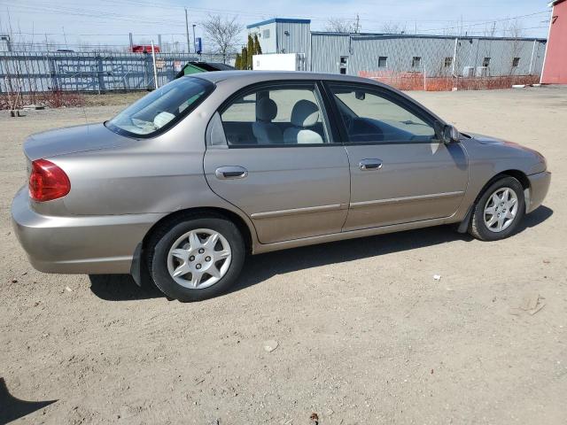 KNAFB121835288810 - 2003 KIA SPECTRA BASE BEIGE photo 3