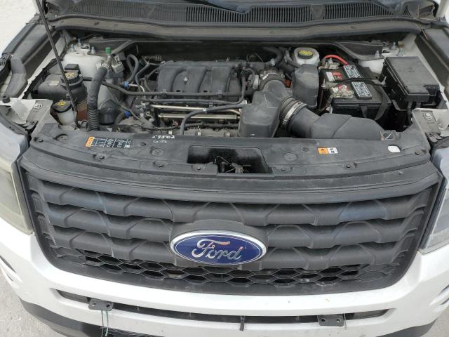 1FM5K8AR7KGA19792 - 2019 FORD EXPLORER POLICE INTERCEPTOR თეთრი ფოტო 11