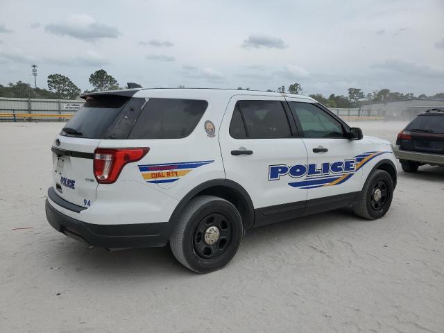 1FM5K8AR7KGA19792 - 2019 FORD EXPLORER POLICE INTERCEPTOR თეთრი ფოტო 3