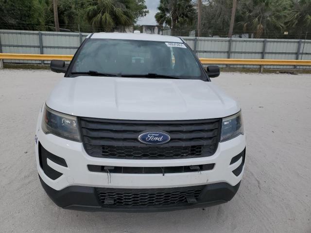 1FM5K8AR7KGA19792 - 2019 FORD EXPLORER POLICE INTERCEPTOR თეთრი ფოტო 5