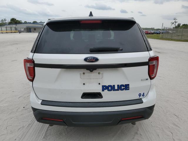 1FM5K8AR7KGA19792 - 2019 FORD EXPLORER POLICE INTERCEPTOR თეთრი ფოტო 6