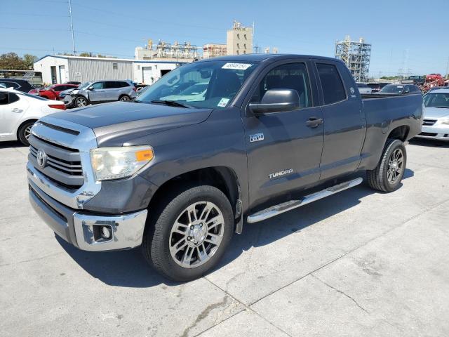 5TFRY5F12EX147481 - 2014 TOYOTA TUNDRA DOUBLE CAB SR/SR5 GRAY photo 1