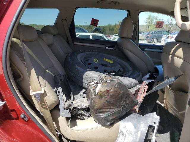 KNDJJ741X95015330 - 2009 KIA BORREGO LX RED photo 11