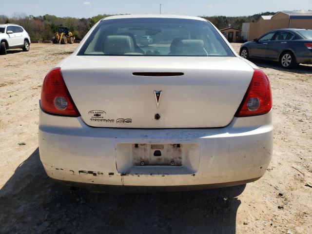 1G2ZG57B394141615 - 2009 PONTIAC G6 WHITE photo 6