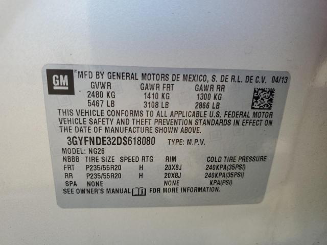 3GYFNDE32DS618080 - 2013 CADILLAC SRX PERFORMANCE COLLECTION BEIGE photo 13