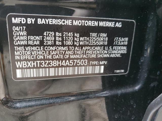 WBXHT3Z38H4A57503 - 2017 BMW X1 XDRIVE28I BLACK photo 13