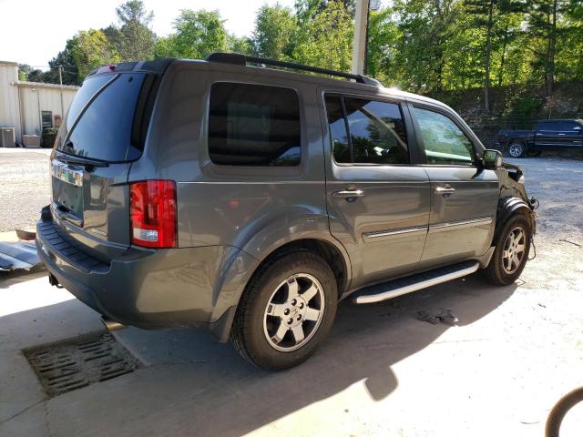 5FNYF38809B002861 - 2009 HONDA PILOT TOURING GRAY photo 3